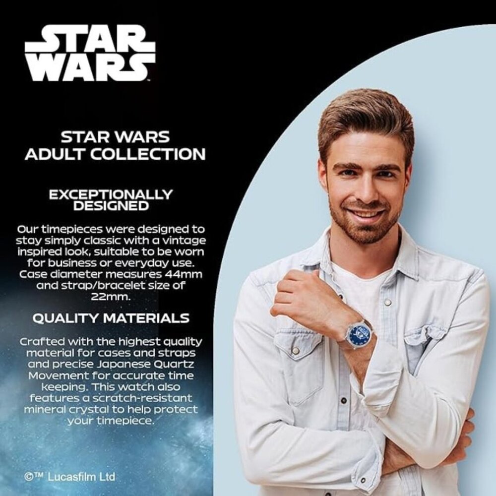 NWT - Star Wars Adult Vintage Analog Quartz Watch - Picture 12 of 16